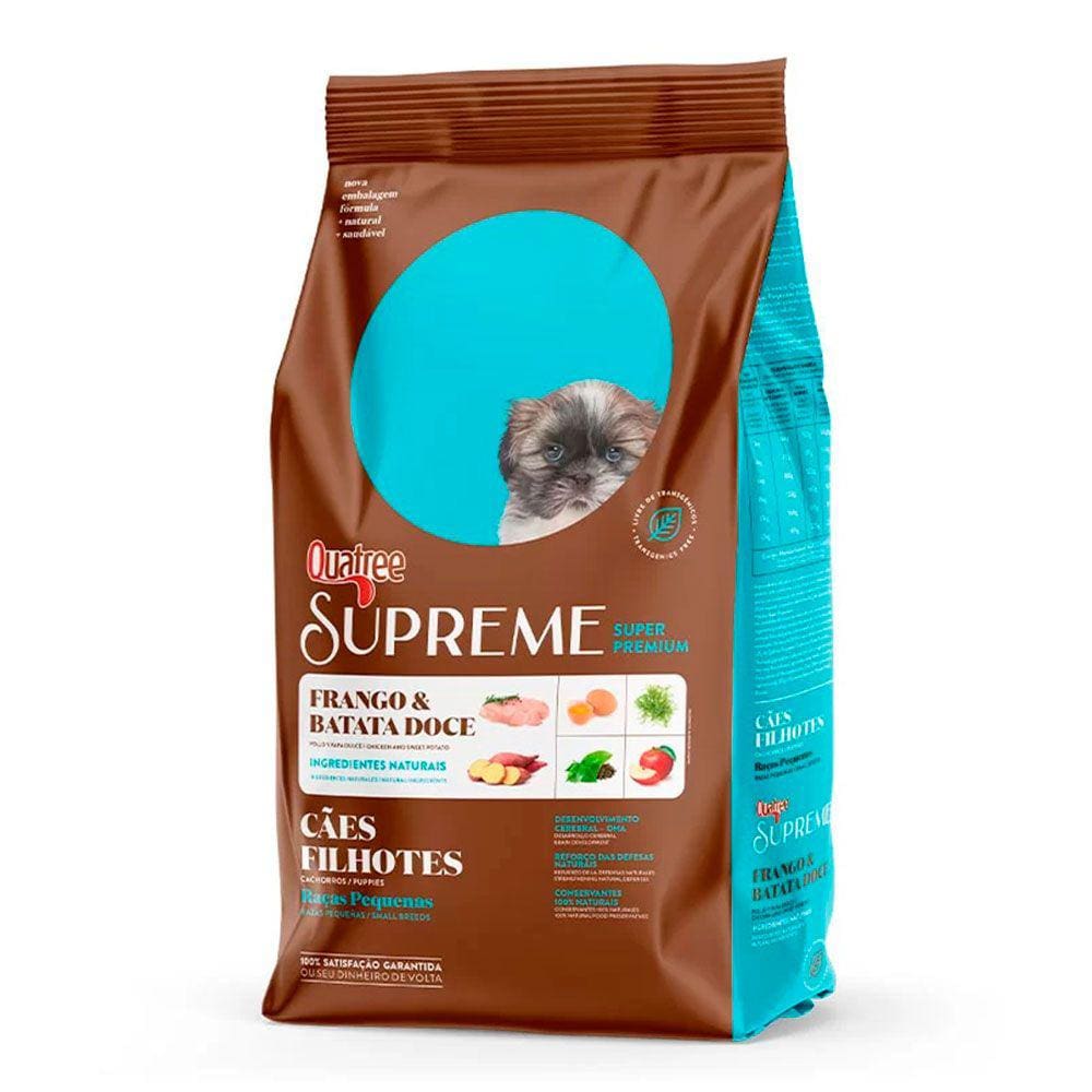 Ração Quatree Supreme Cães Filhotes Raças Pequenas 3kg
