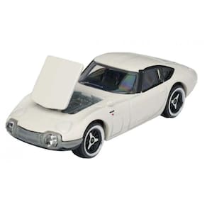Miniatura Majorette Vintage Toyota 2000 GT c/Card 1/64 Metal Branco