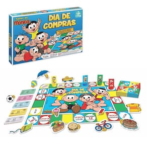 Jogo Tabuleiro Infantil Turma Da Mônica Dia Compras Nig