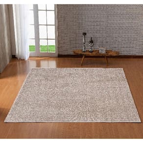 Tapete Retangular Liso 150x200cm São Francisco Niazitex Kaki
