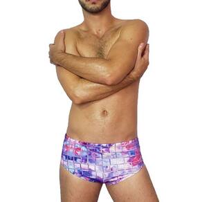 Sunga Boxer Estampada Digital Piscina