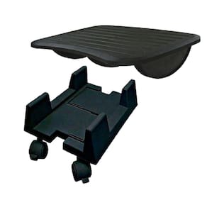 Apoio Ergonômico P/ Pés + Suporte Ajustável P/ Gabinete Cpu