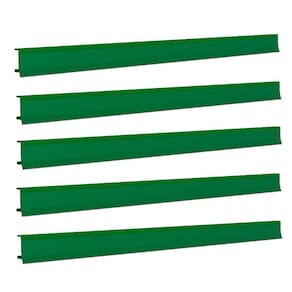 Porta Etiqueta Bandeja Gondola Fit 90 Cm Verde Kit Com 150