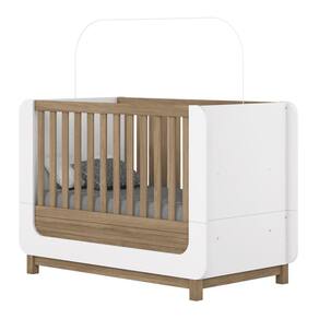 Berço Mini Cama Aconchego Branco/Jequitibá - Henn