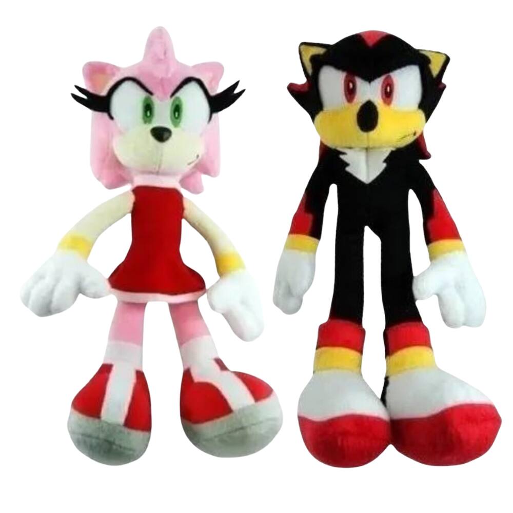 02 Pelúcias Amy e Shadow 35cm