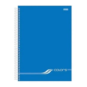 Caderno Universitario 1M Cd 80F Colors Azul Sao Domingos