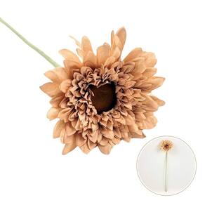 Gérbera Salmão Haste 53X13Cm Flor Planta Artificial