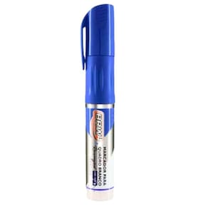 Marcador Para Quadro Branco Recarregavel Com Refil Brw Azul