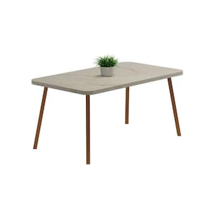 Mesa de Jantar 6 Lug Retangular 1,6m Stellar Carraro Pet Ros