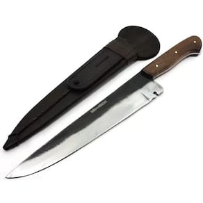 Faca Picanheira Gaúcha Aço Carbono C/ Bainha Lâm 25 cm