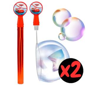 Bastão Kit com 2 Bolhas de Sabão Bubble Stick Carros Disney