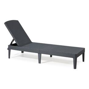 Espreguiçadeira 4 Posições 187x58x29cm Preto Keter Até 110kg