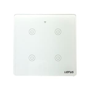 Interruptor Inteligente 4 Botões Zigbee 4X4 - Branco 30/1