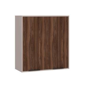 Armário Aéreo 80cm 2 Portas 1 Prateleira Stylo Luciane Móveis Cinammon-escarlate