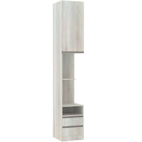 Mesa De Cabeceira Esquerdo 2 Gavetas Prime Plus Legno Crema