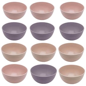 Kit 12 Cumbucas Bowl de Bambu Ecológico Sobremesa Cereais Frutas Petiscos