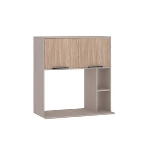 Armário Aéreo 80cm 2 Portas Stylo Luciane Móveis Cinammon-cumaru