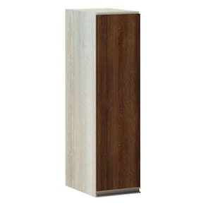 Armário Luciane 20cm 1 Porta Luci Legno Crema-nogueira Dourado