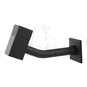 Torneira Banheiro De Parede Slim Quadrada Luxo Black Volta