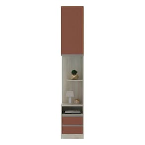 Mesa De Cabeceira Direito 1 Porta 2 Gavetas Prime Plus Gaia