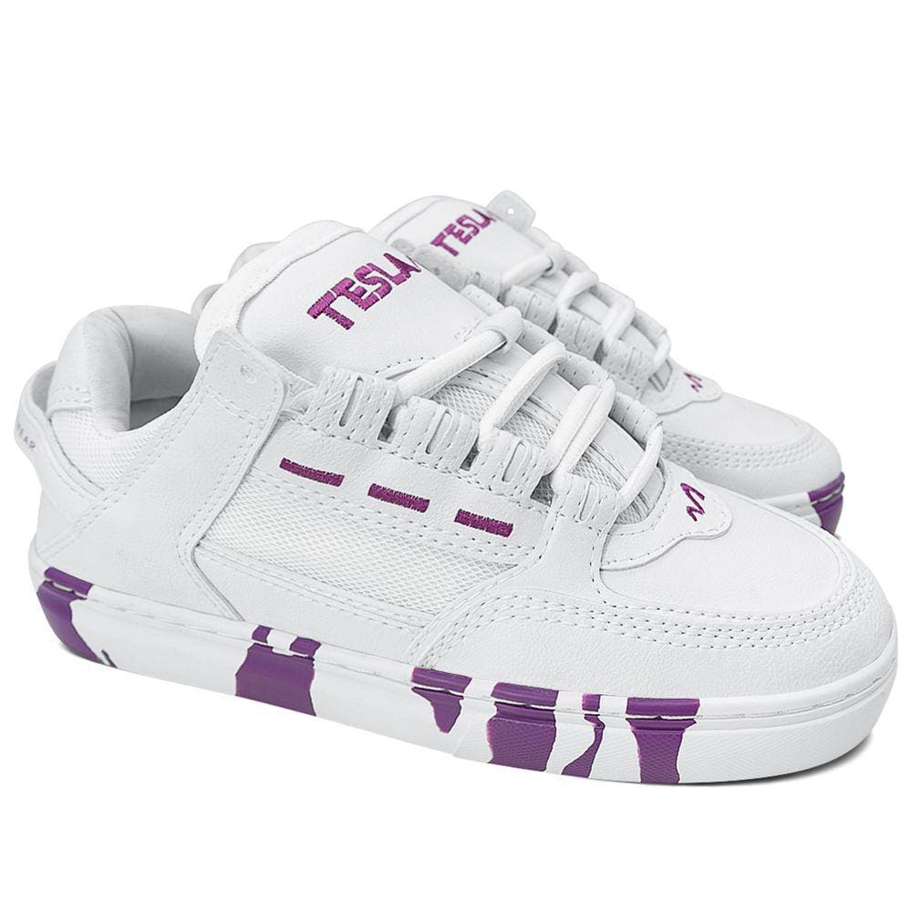 Tênis Tesla Coil White Purple Mesclado