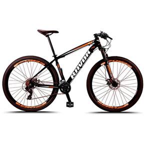 Bicicleta Bike 21 Velocidades Traseiro Shimano Freio A Disco Cor: Laranja Tam: 21"