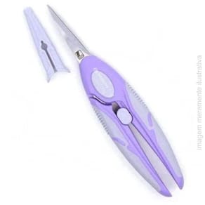 Tesoura Manual De Precisão Soft 6,5 Polegadas - Cor Roxa