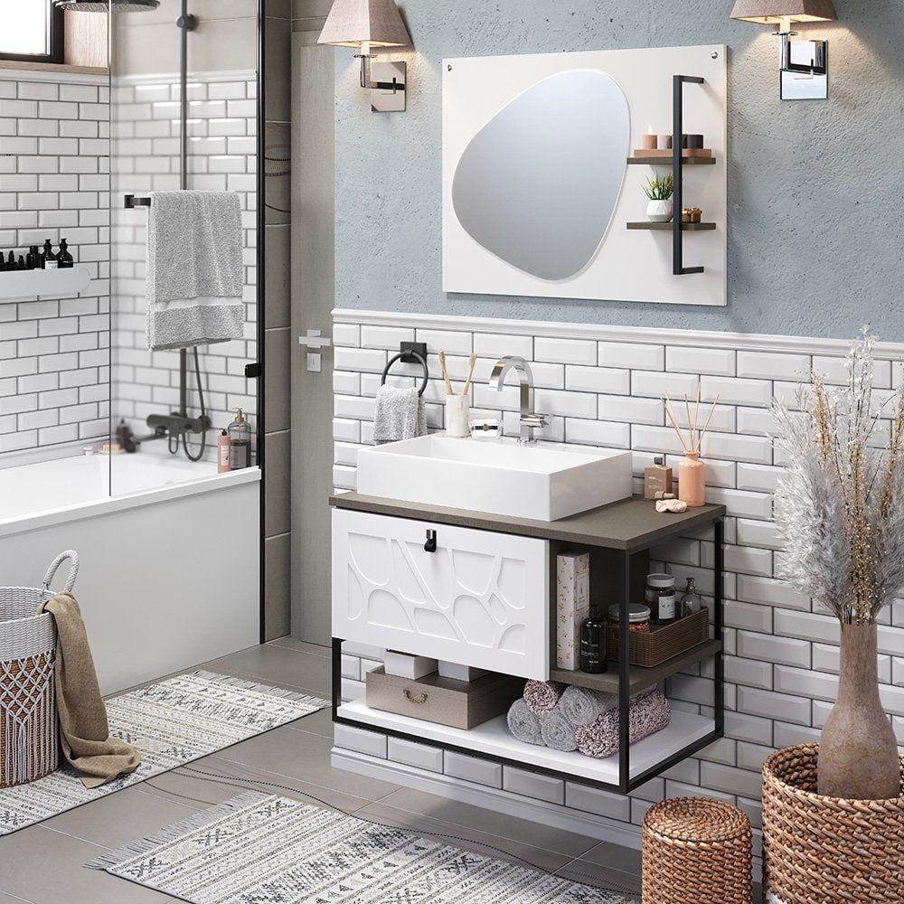 Conjunto de Banheiro Berton Lancy 0,80cm