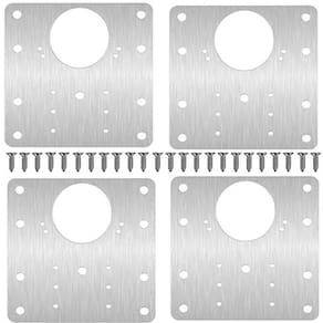 Placa De Reparo Para Consertar Dobradiça Armário Kit Com 04