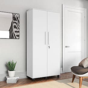 Roupeiro 2 Portas Solteiro Gold - Branco