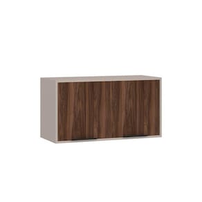 Armário Aéreo 80cm 2 Portas Stylo Luciane Móveis Cinammon-escarlate