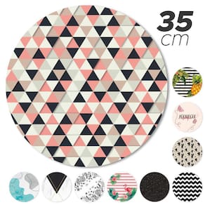 Kit 8 Capas Sousplat Jogo Americano Sala Jantar Triângulo