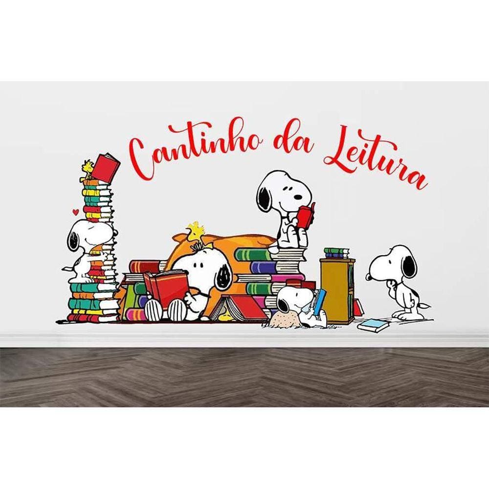 Adesivo De Parede Cantinho Da Leitura Snoopy Casas Bahia