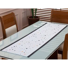 Caminho De Mesa Retangular 1,35M X 0,45M Estampado Manchas