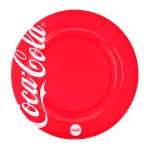 Prato Sobremesa Melanina Coca Cola Vermelho 20Cm 9505009