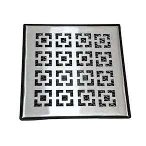 Ralo Quintal 20x20 Inox Dubai e Tela Saída Baixa 100