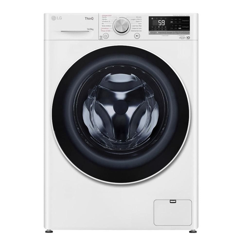Lava e Seca LG 14kg Inteligência Artificial AIDD Branca VC4