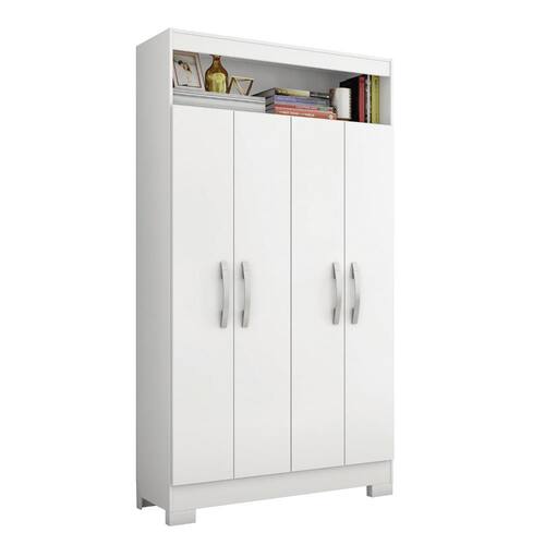 imagem-Armário Multiuso 4 portas e Nicho NT4040 Notável Móveis - Branco
