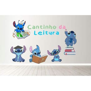 Adesivo De Parede Cantinho Da Leitura - Stitch