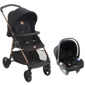 Travel System Lui Preto Cobre  Até 15 Kg  - Burigotto