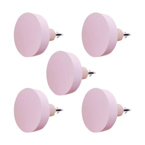 5 Ganchos bola pendurador cabide rosa bebê boho rosê nude