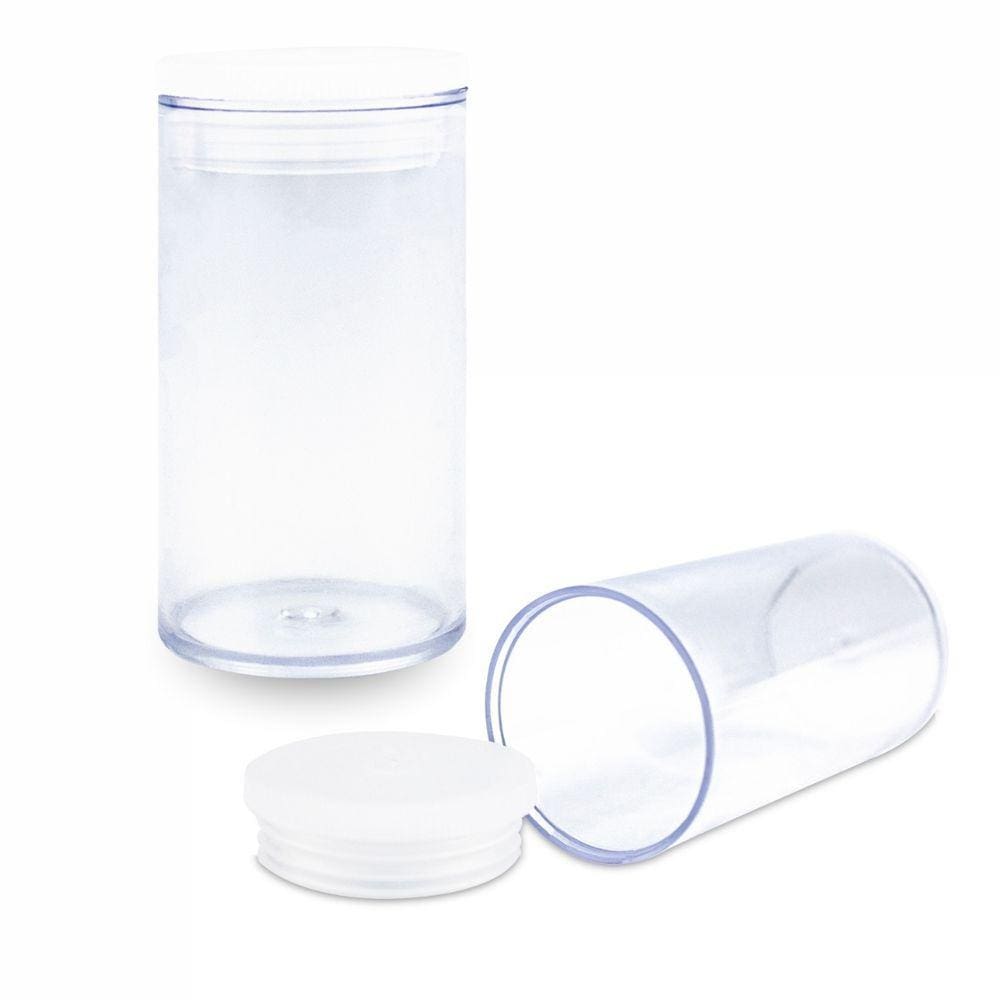 Kit 50 Potes Tampa Pressão 23 ml Guardar Organizar Glitters