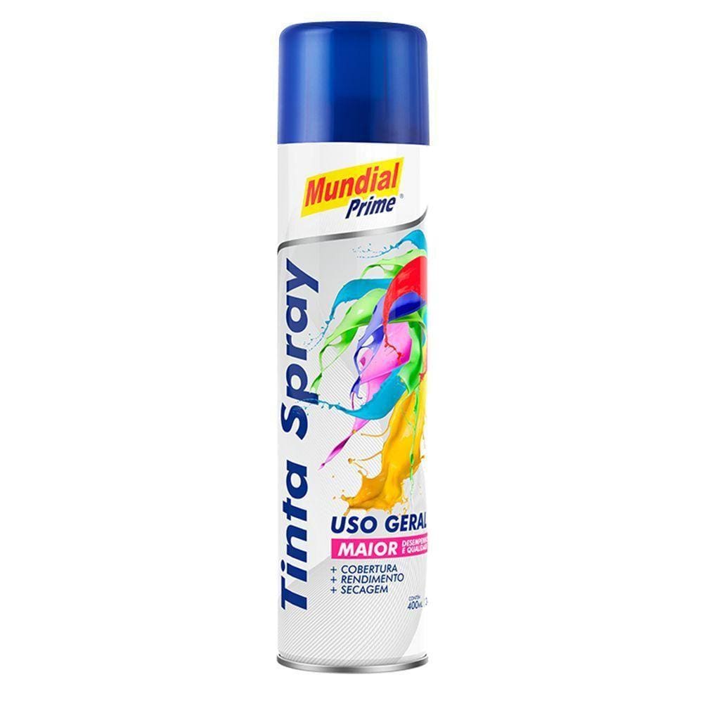 Tinta Spray Azul Escuro 400ml Mundial