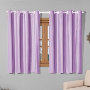 Cortina Blackout 100% Pvc 2,20M X 1,30M Lilás Corta Luz
