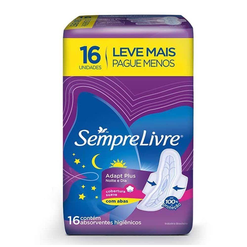 Absorvente Sempre Livre Adapt Plus Noite e Dia