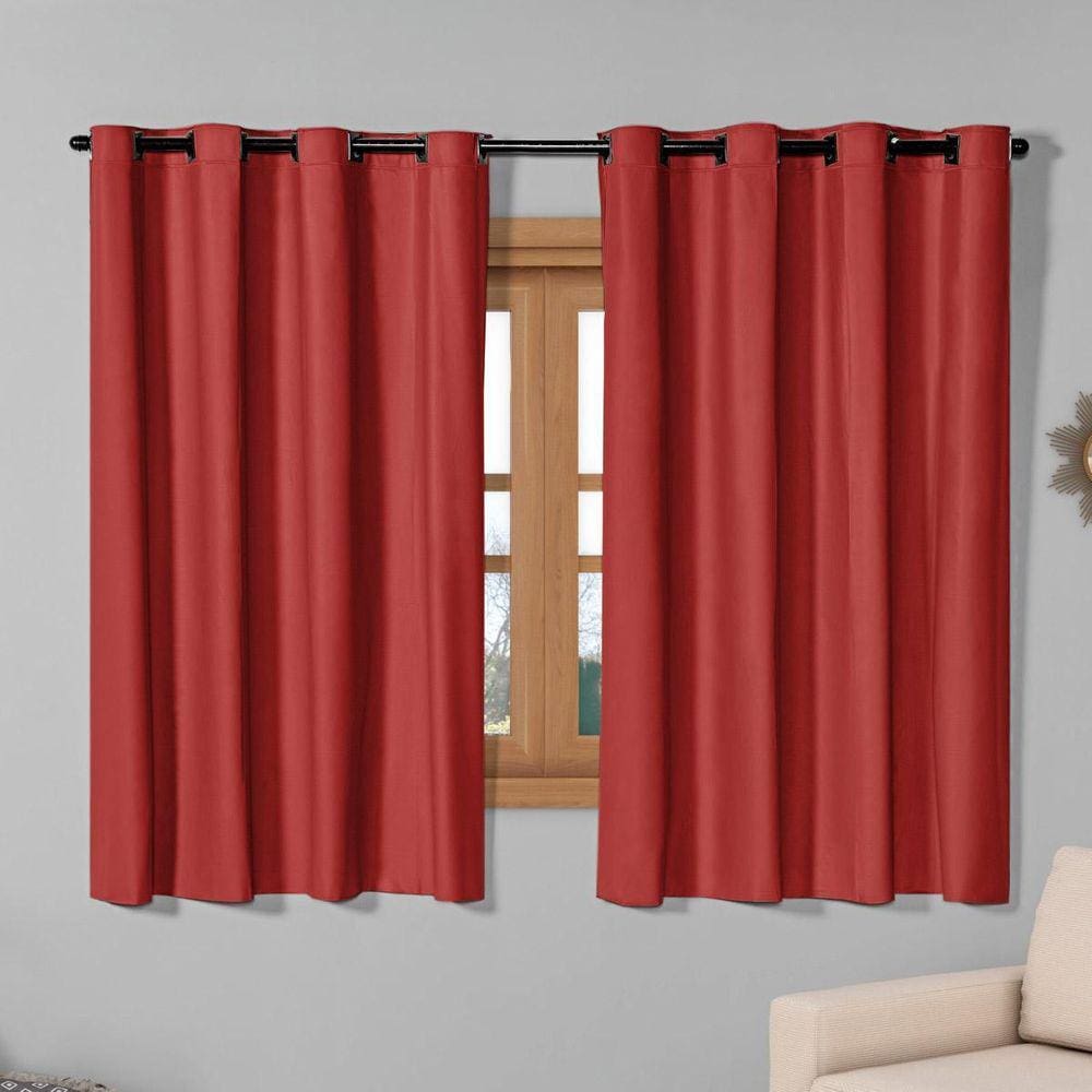 Cortina Blackout 100% Pvc 2,80M X 1,60M Vermelho Corta Luz