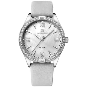 Relógio de Quartzo Feminino Estilo Casual Design com Strass A prova D´agua