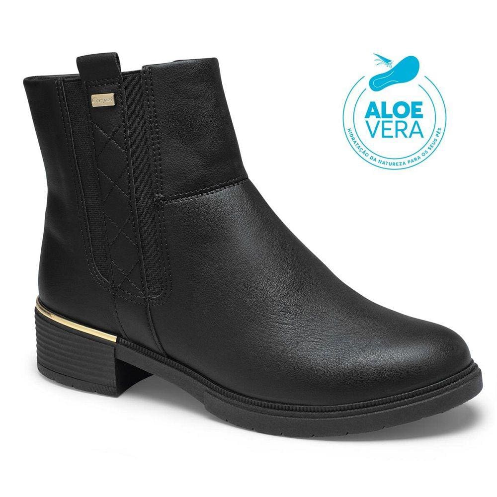 Bota Cano Curto Campesi L9952 Feminina - Preta