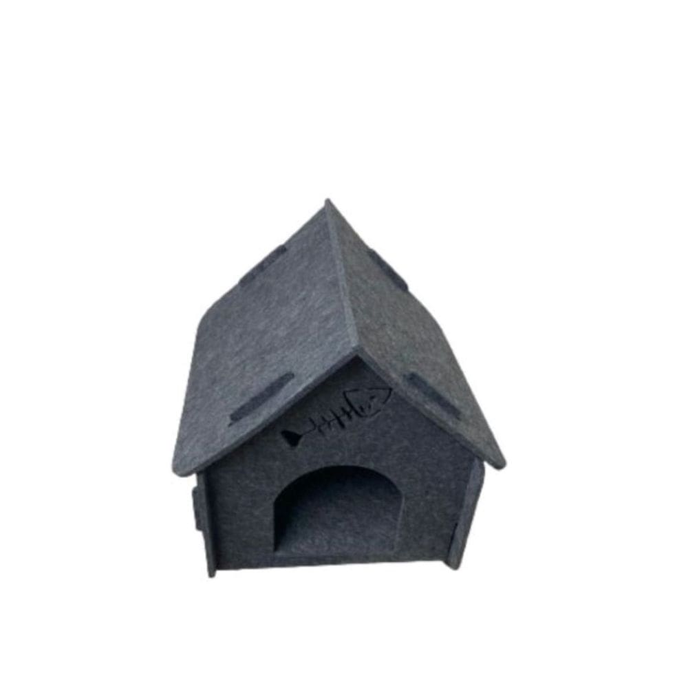 Casinha Pet De Feltro Gato Animal Pequeno Porte 42x40x39cm