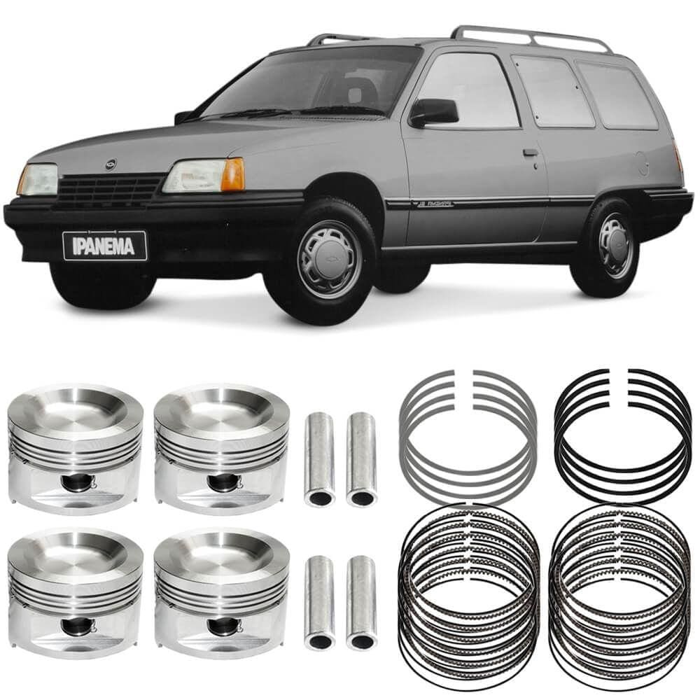 Kit Pistão Anel 0.50 Chevrolet Ipanema 1.8 89 a 98 Gasolina Metal Leve